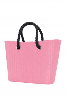 O bag  Urban kabelka MINI Pink s černými krátkými provazy