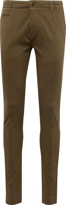 KnowledgeCotton Apparel Chino kalhoty \'Pistol Joe\' olivová