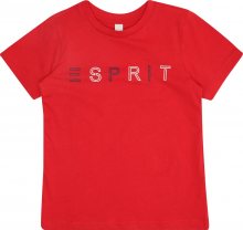 ESPRIT Tričko červená / bílá