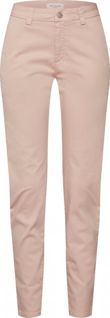 SELECTED FEMME Chino kalhoty \'SLFMEGAN MW CHINO NOOS W\' růžová