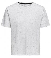 ONLY&SONS Pánské triko Lars Ss Longy Napp Tee Bright White M