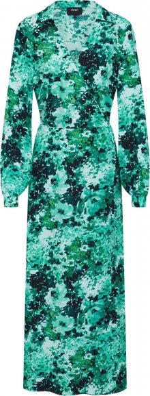 OBJECT Letní šaty \'OBJSANA L/S DRESS 104\' zelená