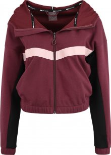 PUMA Sportovní mikina s kapucí \'HIT Feel It Sweat Jacket\' vínově červená