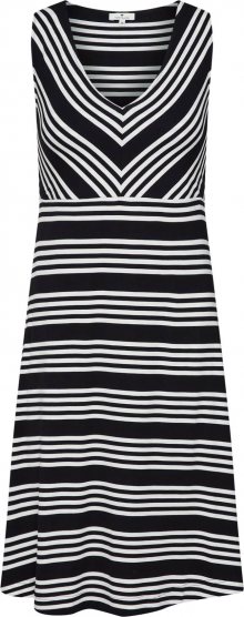 TOM TAILOR Letní šaty černá / bílá
