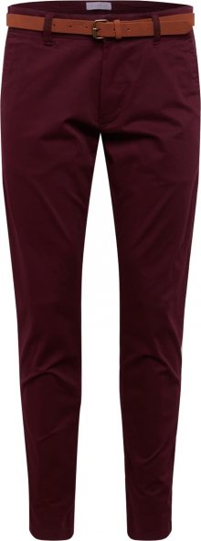 ESPRIT Chino kalhoty bordó