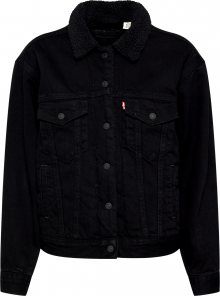 LEVI\'S Přechodná bunda \'EX-BF SHERPA TRUCKER\' černá