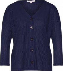 TOM TAILOR DENIM Kardigan námořnická modř