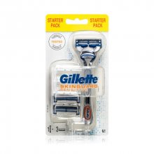 Gillette Holicí strojek pro citlivou pleť Skinguard Sensitive + náhradní hlavice 3 ks