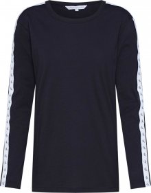 Calvin Klein Jeans Tričko \'MONOGRAM TAPE STRAIGHT LS TEE\' černá