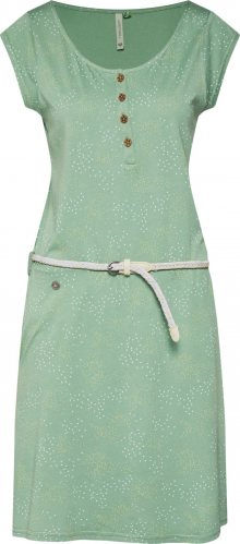 Ragwear Letní šaty \'ZEPHIE ORGANIC\' světle zelená / bílá