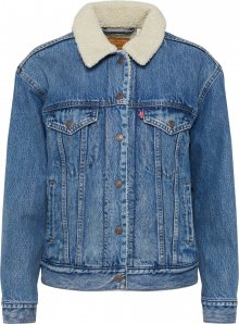LEVI\'S Přechodná bunda \'Ex-Bf Sherpa Trucker\' modrá džínovina