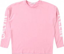 Calvin Klein Jeans Tričko \'LONG SLEEVE LOGO GIRLS TEE\' pink
