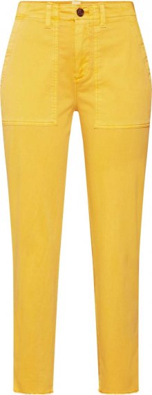 GAP Kalhoty \'GIRLFRIEND CHINO UTILITY FRAY\' citronová