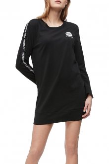 Calvin Klein černé domácí šaty L/S Nightshirt s logem 1981 - XS