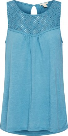 ESPRIT Top \'Crochet Top\' modrá