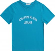 Calvin Klein Jeans Tričko modrá / bílá