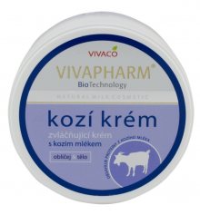 Vivaco Krém na tělo a obličej s kozím mlékem VIVAPHARM 250 ml
