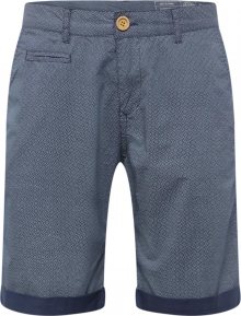 BLEND Chino kalhoty tmavě modrá / bílá