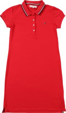 TOMMY HILFIGER Šaty \'Essential Polo\' červená