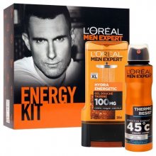 Loreal Paris pro muže Expert Energy Kit Thermic Resist antiperspirant deosprej pro muže 150 ml + sprchový gel s taurinem 300 ml dárková sada