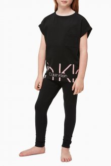 Calvin Klein černé dívčí tričko Slouchy Top - 8-10