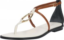 Lauren Ralph Lauren Žabky \'Nanine\' béžová / hnědá