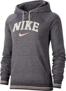 Nike Sportswear Mikina antracitová / růžová / bílá