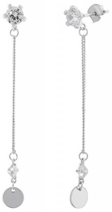 JVD Dlouhé stříbrné náušnice SVLE0398XE9BI00