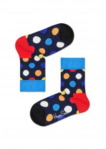 Happy Socks barevné chlapecké ponožky Big Dot Sock s puntíky - 13-21