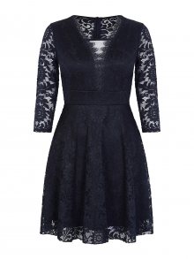 Mela London Společenské šaty \'LACE OVERLAY DRESS\' černá