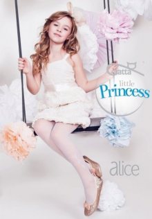 Gatta Princess Alice 20 den vz.43 Punčochové kalhoty 140-146 bianco/bílá