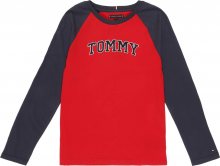 TOMMY HILFIGER Tričko noční modrá / červená
