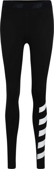 New Balance Sportovní kalhoty \'PRINTED ACCELERATE\' černá / bílá