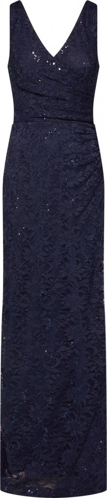 STAR NIGHT Společenské šaty \'long dress lace & sequins\' námořnická modř