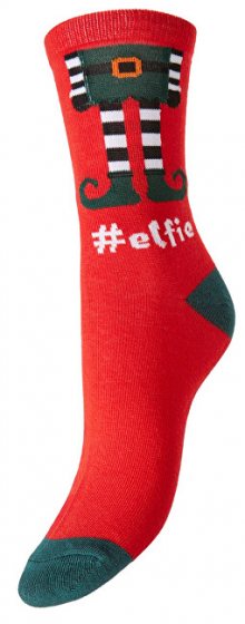 Vero Moda Dámské ponožky VMELFIE SOCKS Chinese Red ELFIE