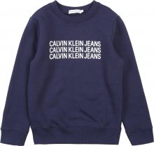Calvin Klein Jeans Mikina tmavě modrá