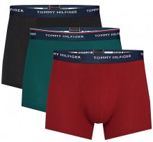 Tommy Hilfiger Pánské boxerky 3P Trunk 1U87903842-025 Black/Botanical Garden/Rhubarb L