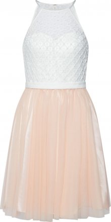 Laona Koktejlové šaty růžová / bílá