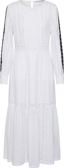 Calvin Klein Jeans Letní šaty \'LS VARSITY PRAIRIE MAXI DRESS\' bílá