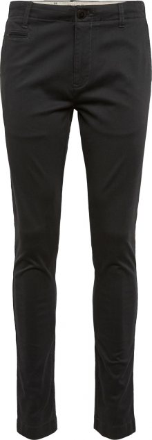 KnowledgeCotton Apparel Chino kalhoty \'Pistol Joe\' černá