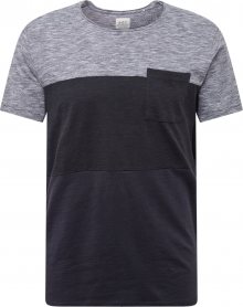 EDC BY ESPRIT Tričko námořnická modř / šedý melír