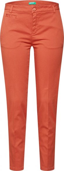 UNITED COLORS OF BENETTON Chino kalhoty tmavě oranžová