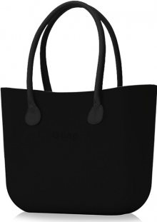 O bag  černé kabelka Nero s černými dlouhými koženkovými držadly