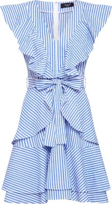 SISTERS POINT Letní šaty \'EVAN-DR\' modrá / bílá
