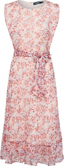 Lauren Ralph Lauren Letní šaty \'ALASTAIR-LONG SLEEVE-CASUAL DRESS\' růže