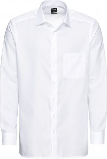 OLYMP Společenská košile \'Luxor Faux Uni\' bílá