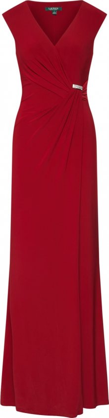 Lauren Ralph Lauren Společenské šaty \'THOMPSON\' vínově červená