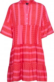 Zwillingsherz Letní šaty \'Boho\' pink / červená