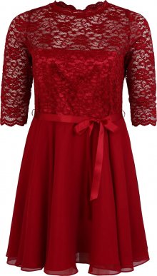 SWING Curve Koktejlové šaty burgundská červeň