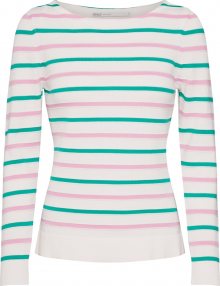 ONLY Svetr \'DELINA\' zelená / růžová / bílá